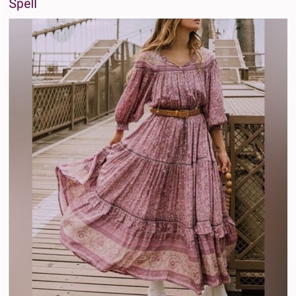 Spell Dresses & Skirts - Spell & The Gypsy Collective Dahlia Gown
Mulberry I Floral Maxi Dress size M